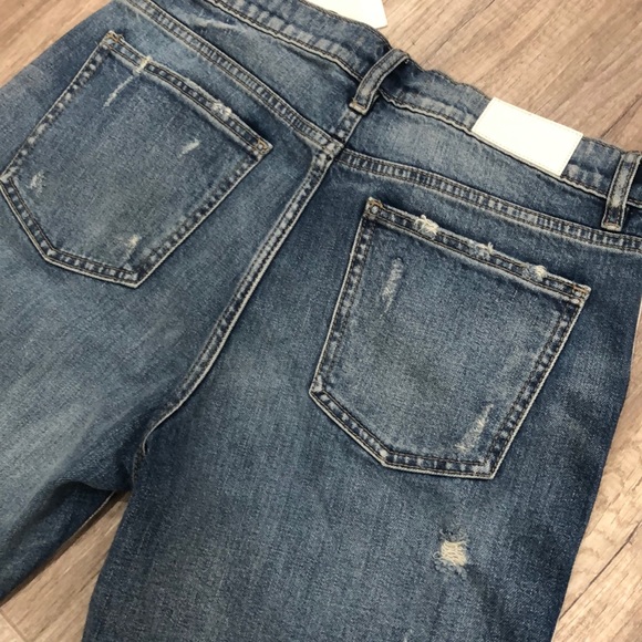 PISTOLA CHARLIE HIGH RISE STRAIGHT LEG, My Way, Side white zipper, Raw hem ๐ - Picture 5 of 17